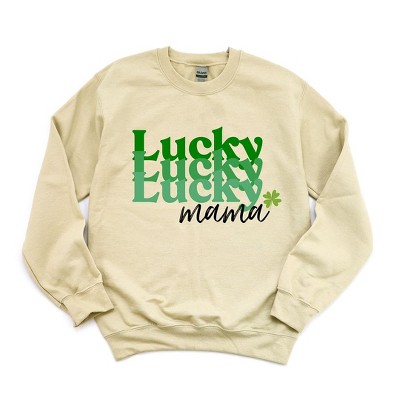 Simply Sage Market Women's Graphic Sweatshirt Lucky Mama Stacked