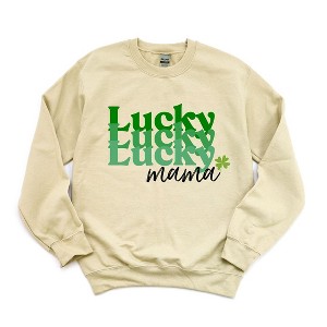 Simply Sage Market Women's Graphic Sweatshirt Lucky Mama Stacked - 1 of 4