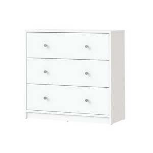 HomeStock 3 Drawer Chest, White - 1 of 4