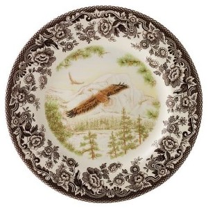 Spode Woodland 8” Dinner Plate, Perfect For Thanksgiving And Other Special Occasions, Made In England, Bird Motifs - 1 of 4