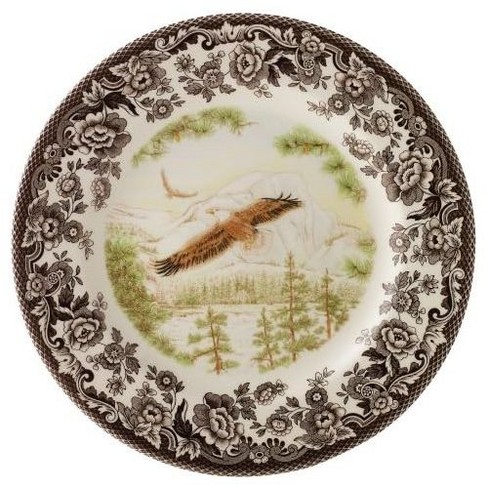 Spode Woodland 8” Dinner Plate, Perfect For Thanksgiving And Other Special Occasions, Made In England, Bird Motifs - image 1 of 4