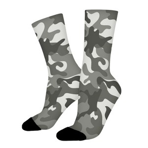 Army Camouflage Women Printed Crew Socks Funny Funky Socks Soft Polyester Novelty Gifts for Artists Men - 1 of 1