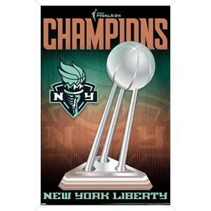 Trends International WNBA New York Liberty - 2024 WNBA Finals Team Logo Framed Wall Poster Prints - 1 of 4