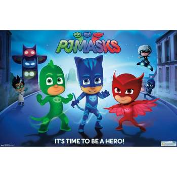 22" x 34" PJ Masks: Its Time To Be A Hero Premium Poster - Trends International