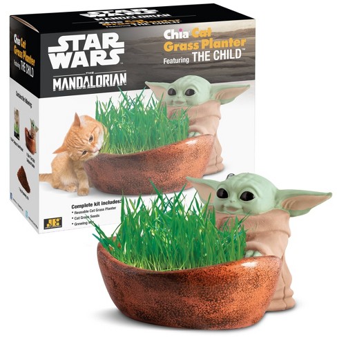 Neca Star Wars Chia Cat Grass Planter Featuring The Child : Target