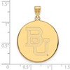 Black Bow Jewelry 10k Yellow Gold Baylor Bears NCAA Extra Large Pendant - 2 of 3