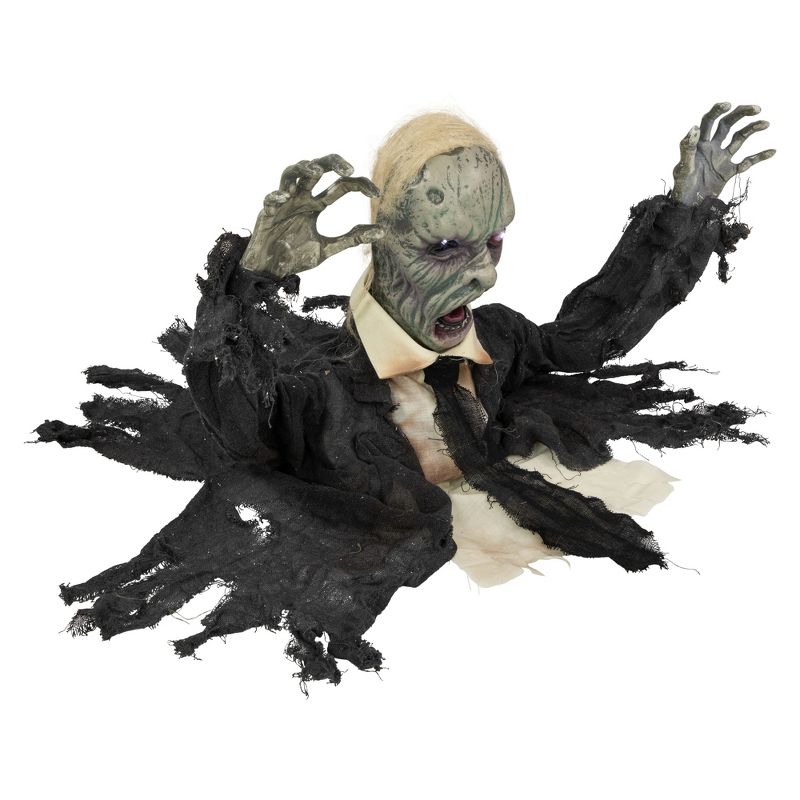 Northlight 19" Lighted and Animated Groundbreaking Zombie Halloween Decoration, 4 of 6