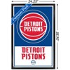 Trends International NBA Detroit Pistons - Logo 21 Framed Wall Poster Prints - 3 of 4