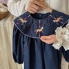 MyKids-USA Preppy Style Autumn Girls Horse Embroidery Collar Long Sleeves Dress - 2 of 4