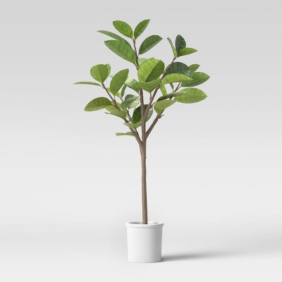 white faux tree