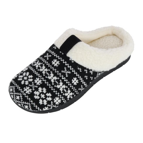 Isotoner Women's Heritage Fairisle Knit Hoodback Slipper - image 1 of 4