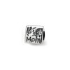 Black Bow Jewelry I Love You Mom, 3-Sided Sterling Silver Bead Charm - 3 of 4