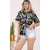 LA LEELA Button Down Shirt for Women Casual Summer Beach Party Colorful Shirt Hawaiian TShirts Short Sleeve Vacation Colorful for Women - 3 of 4