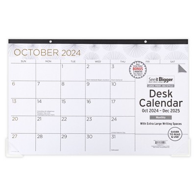 PlanAhead 2024-25 Desk Planner 17"x11" See It Bigger: Weekly Desktop Calendar, October 2024 to December 2025, Adult Use