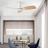 TALOYA 42 in. LED Indoor White Flush Mount Ceiling Fan with 3-Color Light and Remote, Reversible DC Motor and Blades for Home - 4 of 4