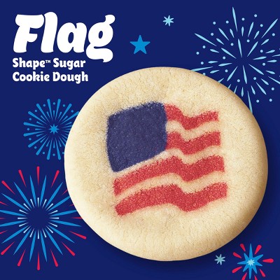Pillsbury Ready-to-Bake Salute to Service Flag Shape Sugar Cookie Dough - 9.1oz/20ct
