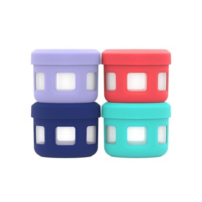 Ello 8pc  Plastic Condiment Set - Purple/Red/Blue/Aqua