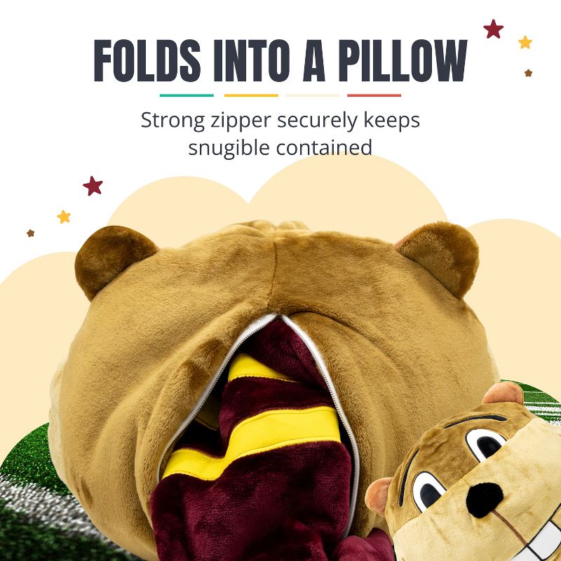 University of Minnesota Golden Gophers Snugible Blanket Hoodie & Pillow, 5 of 10