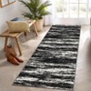 Modern Hallway Rugs 2x6 Non-Slip Abstract Runner Rugs, Non-Shedding Neutral Indoor Carpet, Stain-Resistant Ultra-Thin Floor Carpet Mats for Bedroom - 2 of 4