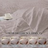 Light Grey King Duvet Cover Set, Set of 3 with Zipper and Ties, 104x90+ 2x20x36 - 4 of 4