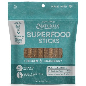 Dog Treat Naturals Superfood Sticks - Chicken & Cranberry 10oz, All-Natural - 1 of 4