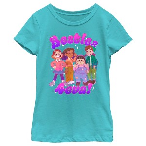 Girl's Turning Red Besties 4Eva! T-Shirt - 1 of 4