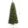 6.5ft. Cashmere Slim Artificial Christmas Tree with 660 Branches – Sleek Elegant Holiday X-Mas Glow - 3 of 4