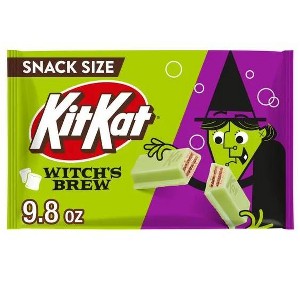 Kit Kat Witch's Brew Marshmallow Flavored Creme Wafer Snack Size Halloween Candy, Bag 9.8 oz - 1 of 3