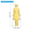 Unique Bargains Self-Adhesive Decor Office Business Women Restroom Sign - 2 of 4