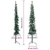 vidaXL Christmas Tree Decoration Slim Artificial Half Xmas Tree with Stand - 4 of 4