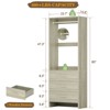 Aheaplus 24'' Freestanding Closet Organizer System with Hanging Rods and Drawers - 3 of 4