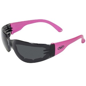 Global Vision Eyewear Rider Plus Safety Motorcycle Glasses with Smoke Lenses - 1 of 4