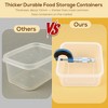 50-PCS Thick Airtight Food Storage Containers with Lids, Microwave & Fridge Safe - 3 of 4