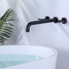 WOWOW  Wall Mounted  2-Handle Bathtub Roman Tub Faucet - 3 of 4