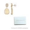 Adornia 14k Gold Plated Satin Finish Crystal Drop Earrings - 4 of 4