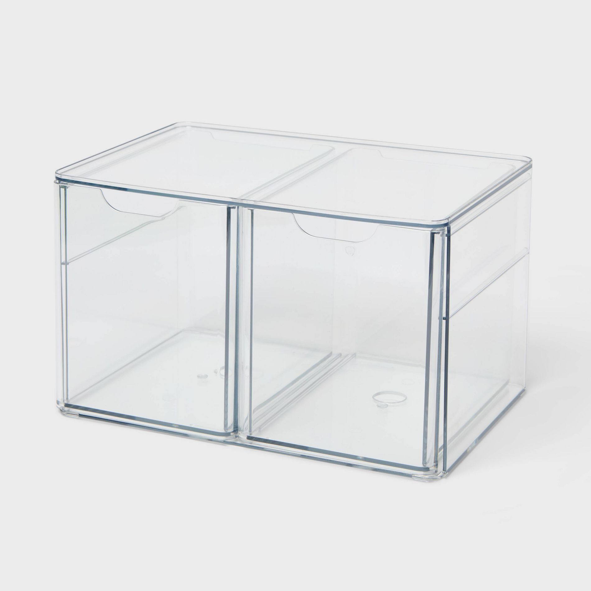 2 Drawer Countertop Organizer Clear - Brightroom™