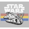 Men's Star Wars Millennium Falcon 77' Vintage Stripes Long Sleeve Shirt - 2 of 4