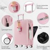YOOCOZZ 4-Piece Luggage Set with USB Charging Ports,Front-Opening for Laptop,TSA Lock and Wet-Dry Toiletry Bag - 3 of 4