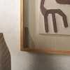 Tari - 30" X 30" - Ivory/Chocolate Brown - Polyester/Linen/Wood/MDF/Glass - Framed Textile Wall Art - WLA1907 - Safavieh - 4 of 4