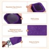 Unique Bargains Velvet Soft Squeeze Top Eyewear Bags with Cleaning Cloth 7.1" x 3.5" 3 Pcs - 3 of 4
