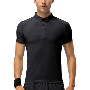 Anna-Kaci Active Men's Athletic Fit Polo Shirt with Short Sleeves and Three-Button Placket for Casual and Sport Styling - 1 of 4