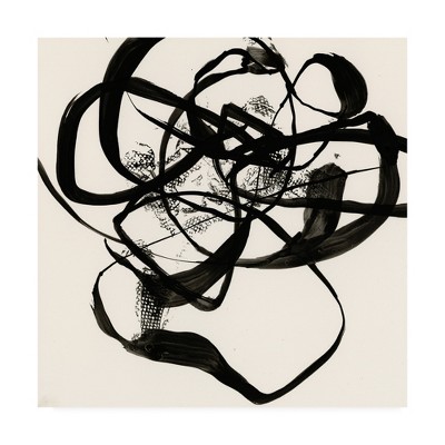 Large Black and White Abstract Canvas Art