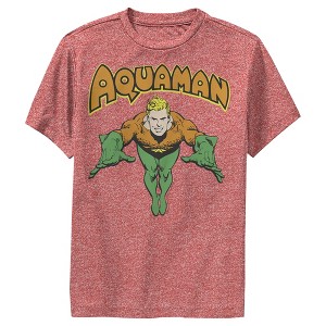 Boy's Justice League Aquaman Dives In Performance Tee - 1 of 4