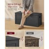 Wooden Storage Chest, Securely Opens 39.4"x15.7"x18.3" for Organizing Home Spaces, Dark Gray - 3 of 4