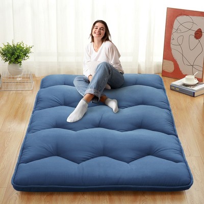 Whizmax Japanese Futon Mattress Foldable, Solid Color Floor Mattress ...