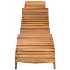 vidaXL Patio Sun Lounger with Cushion Solid Acacia Wood - 3 of 4