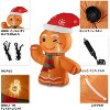 Zone Tech Christmas Gingerbread Red Hat Blow-Up Décor for Cars - Vehicle Buddy Inflatable with 12V Car Blower Plug LED Lights Decoration - 4 of 4