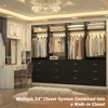 Aheaplus Freestanding 24" Closet System with 3 Wood Drawers - 4 of 4
