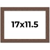 PosterPalooza | 17x11.5 Wide Barnwood Picture Frame, UV Acrylic, 6 Finishes - Grey, Brown, White, and Black - 2 of 4