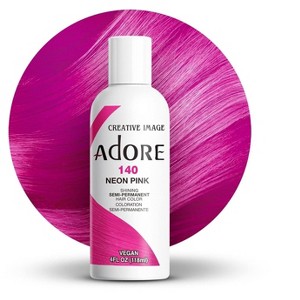 Creative Image Adore Semi-Permanent Hair Color - 140 NEON PINK - Haircolor Dye - 1 of 3